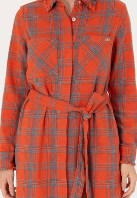 Kadın Turuncu Jean Elbise - 50271191002