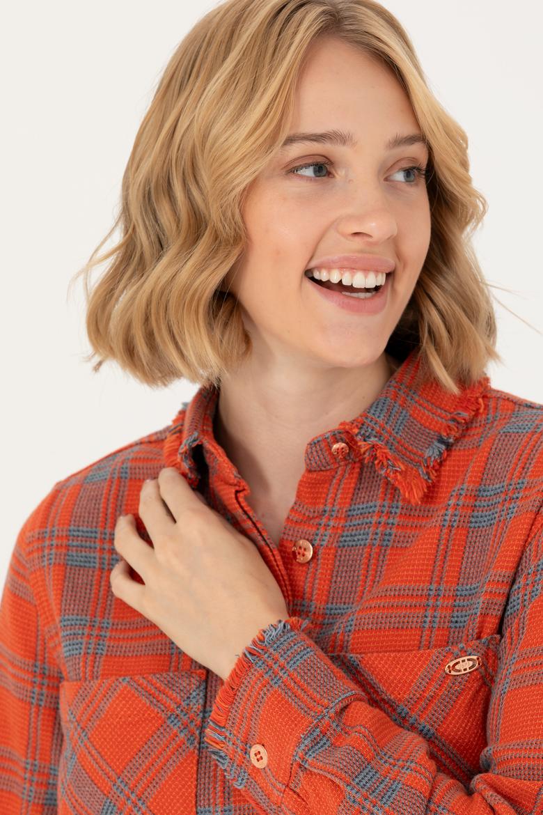 Kadın Turuncu Jean Elbise - 50271191002