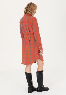 Kadın Turuncu Jean Elbise - 50271191002