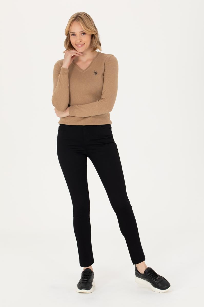 Kadın Siyah Toothpick Fit Pantolon