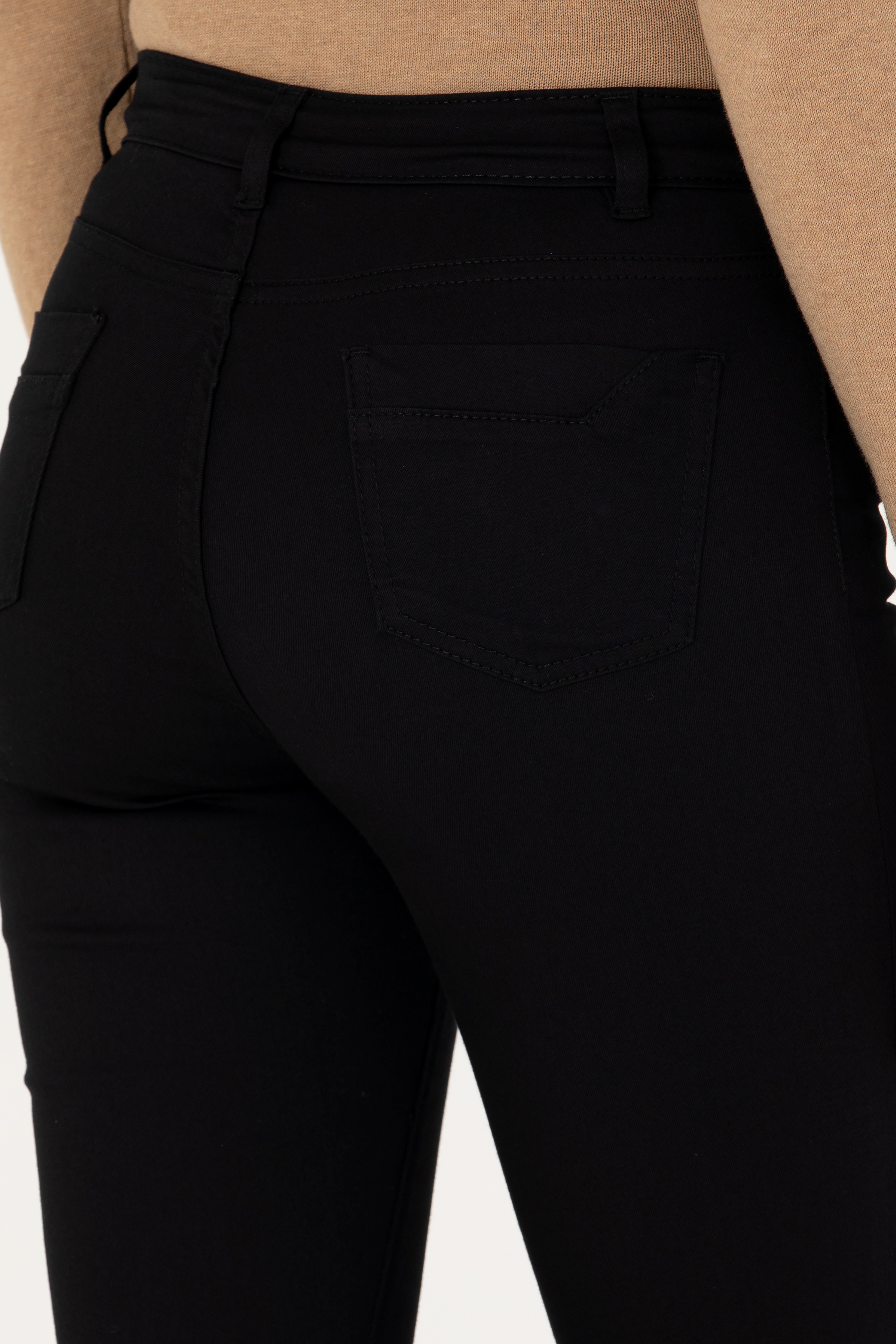 Kadın Siyah Toothpick Fit Pantolon