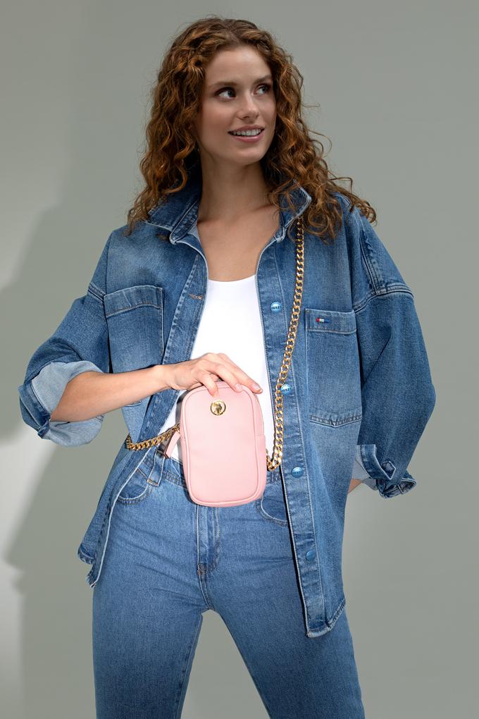 Kadın Koyu Pudra Telefon Çantası