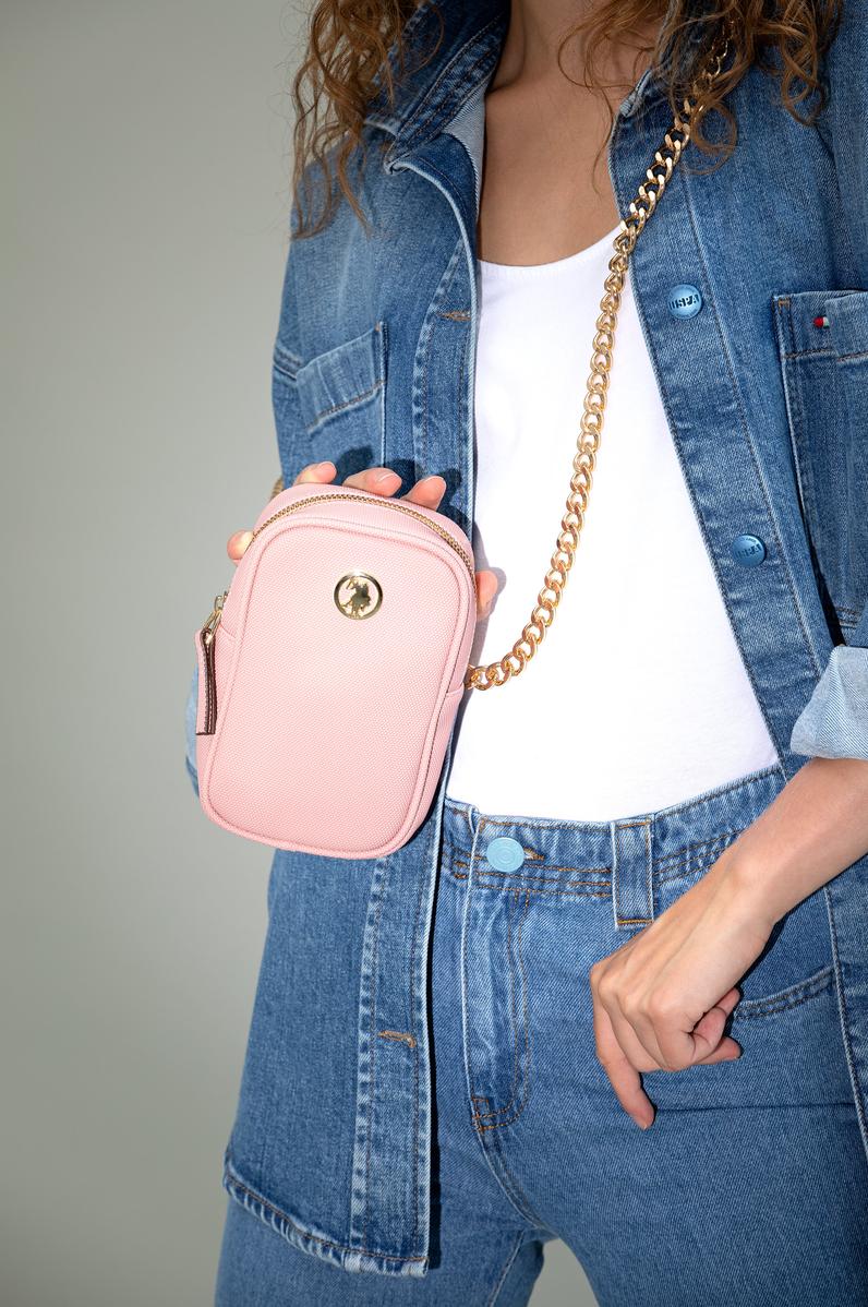 Kadın Koyu Pudra Telefon Çantası