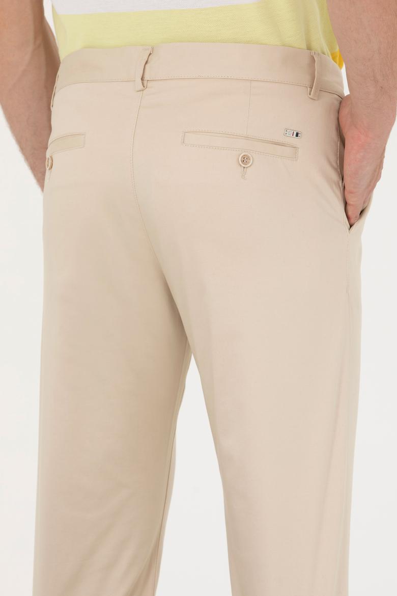 Erkek Bej Kanvas Pantolon - 50246122034