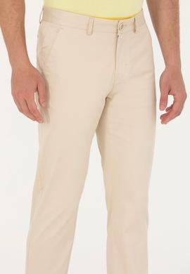 Erkek Bej Kanvas Pantolon - 50246122034