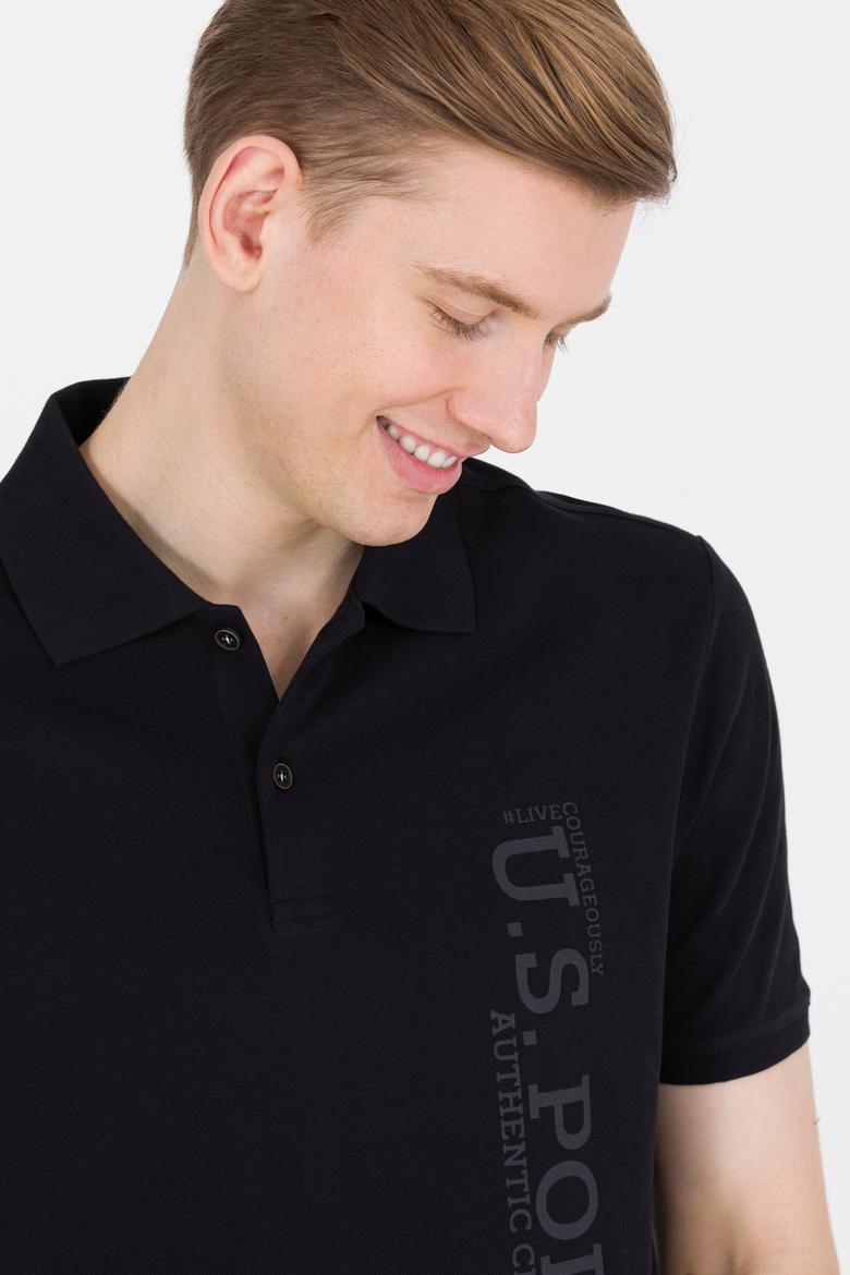 Erkek Siyah Polo Yaka Tişört