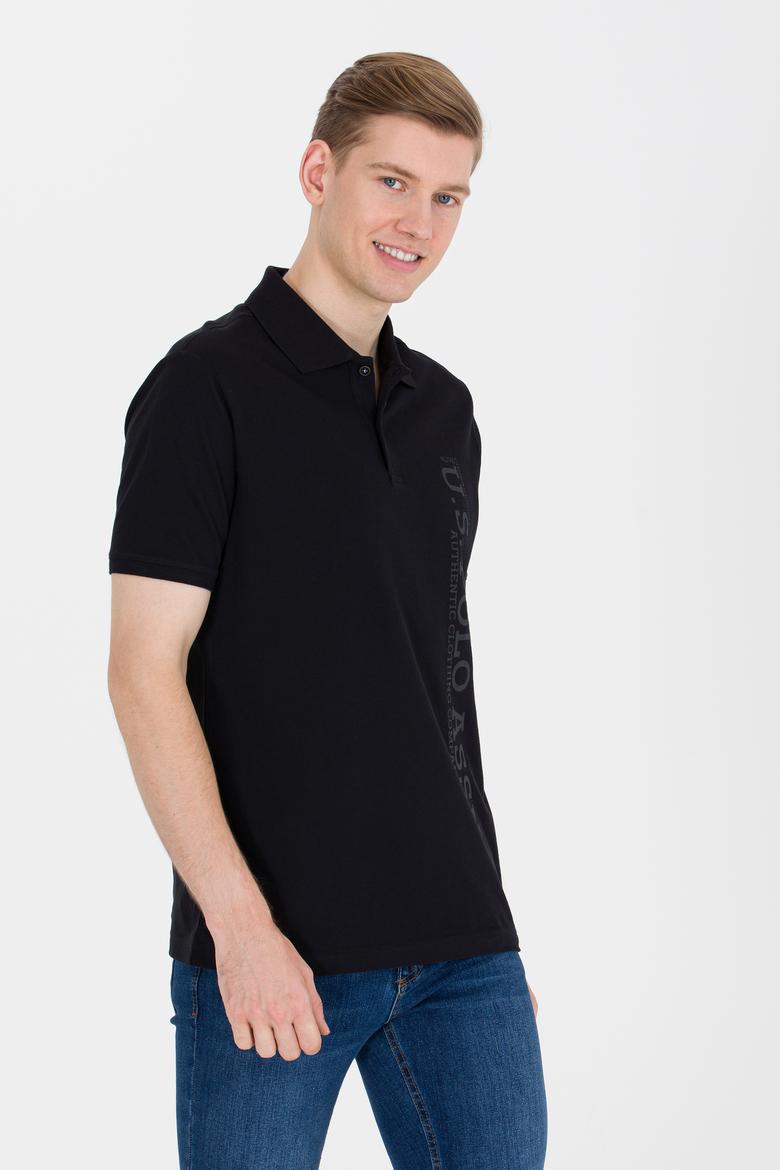 Erkek Siyah Polo Yaka Tişört - 50265068066