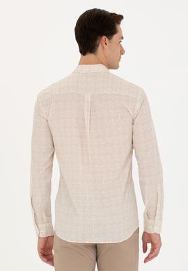 Erkek Taş Uzun Kollu Gömlek - 50272369007