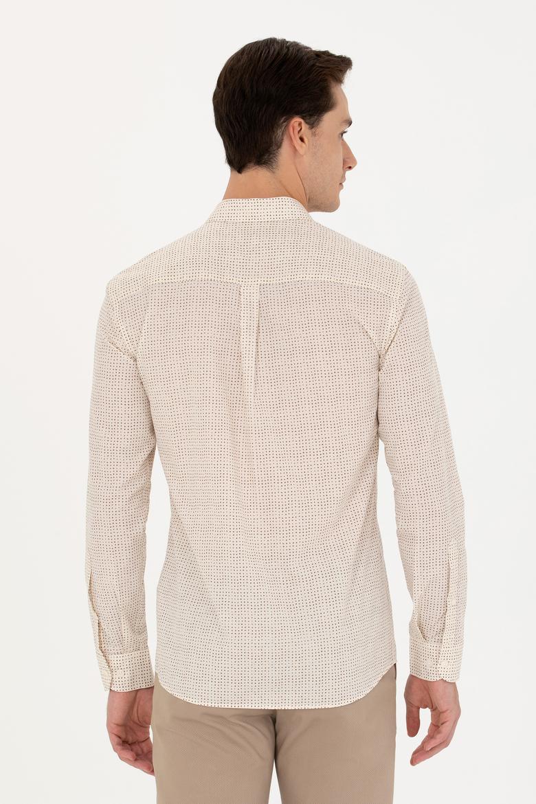 Erkek Taş Uzun Kollu Gömlek - 50272369007