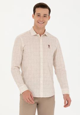 Erkek Taş Uzun Kollu Gömlek - 50272369007