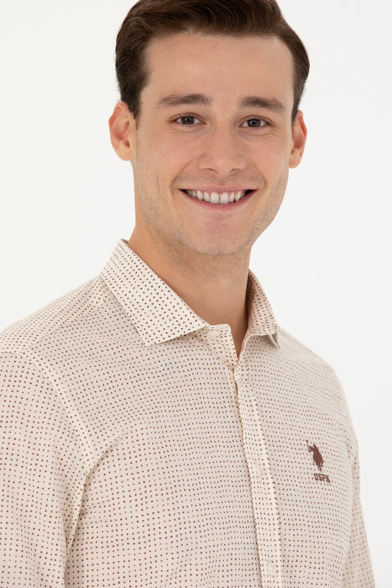 Erkek Taş Uzun Kollu Gömlek - 50272369007