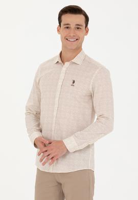 Erkek Taş Uzun Kollu Gömlek - 50272369007