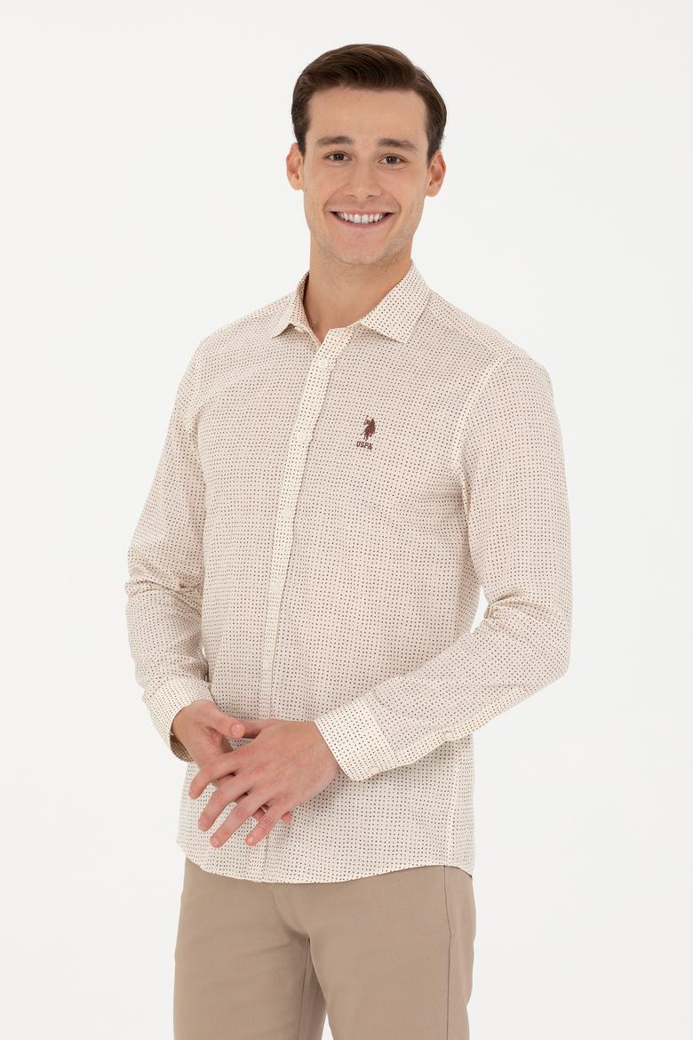 Erkek Taş Uzun Kollu Gömlek - 50272369007