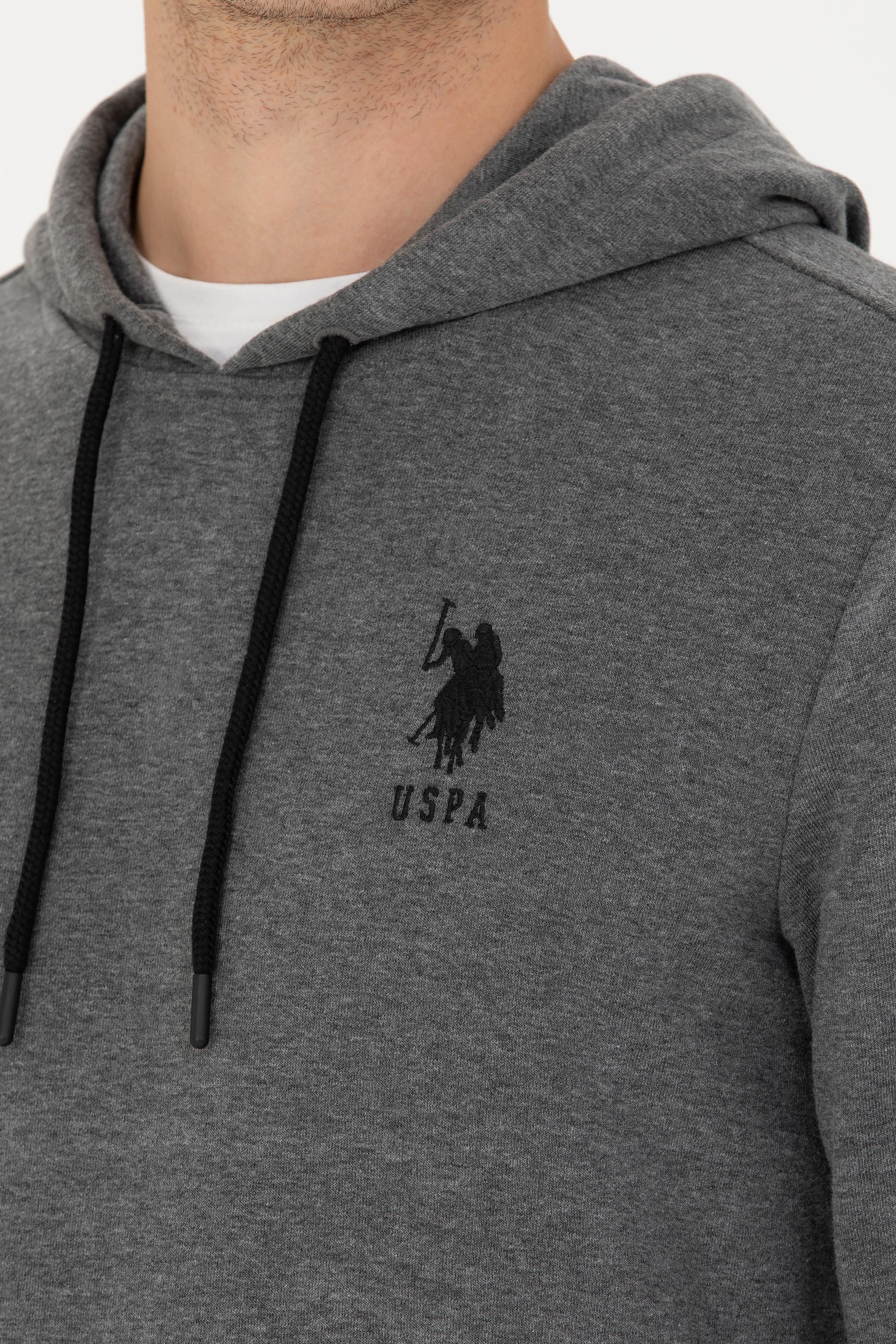 Erkek Antrasit Melanj Basic Sweatshirt - Image 7