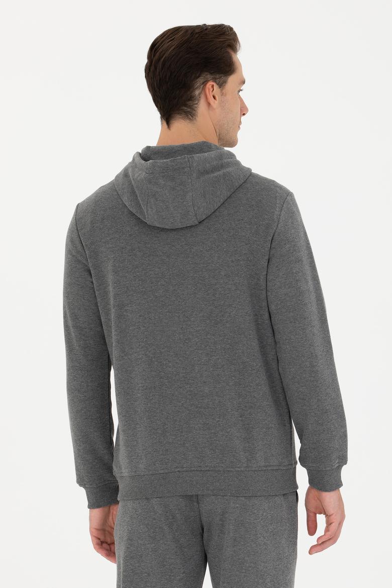 Erkek Antrasit Melanj Basic Sweatshirt - 50269426001