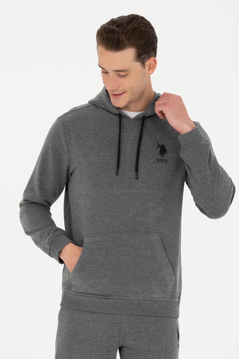 Erkek Antrasit Melanj Basic Sweatshirt