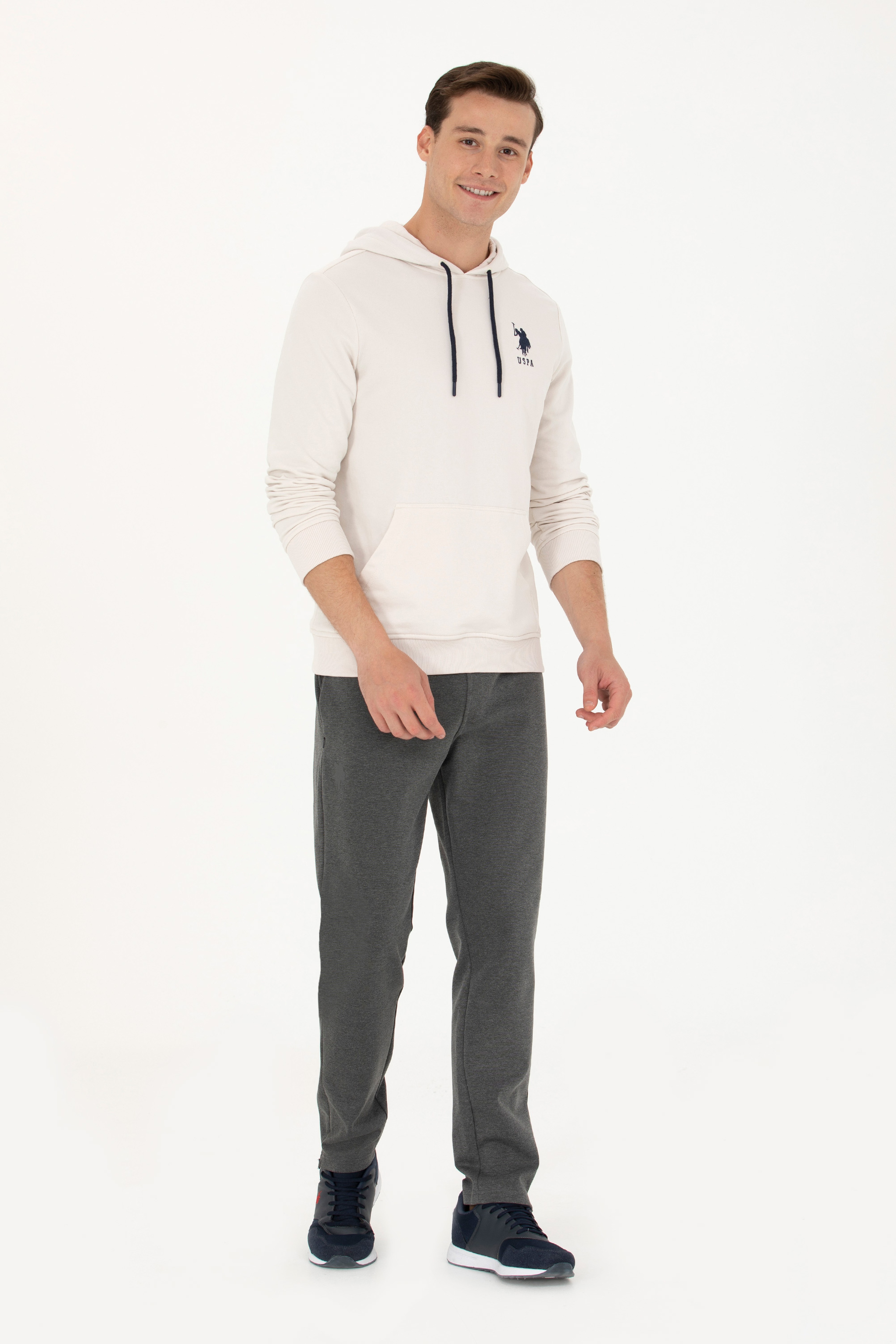 Erkek Taş Basic Sweatshirt - Image 4