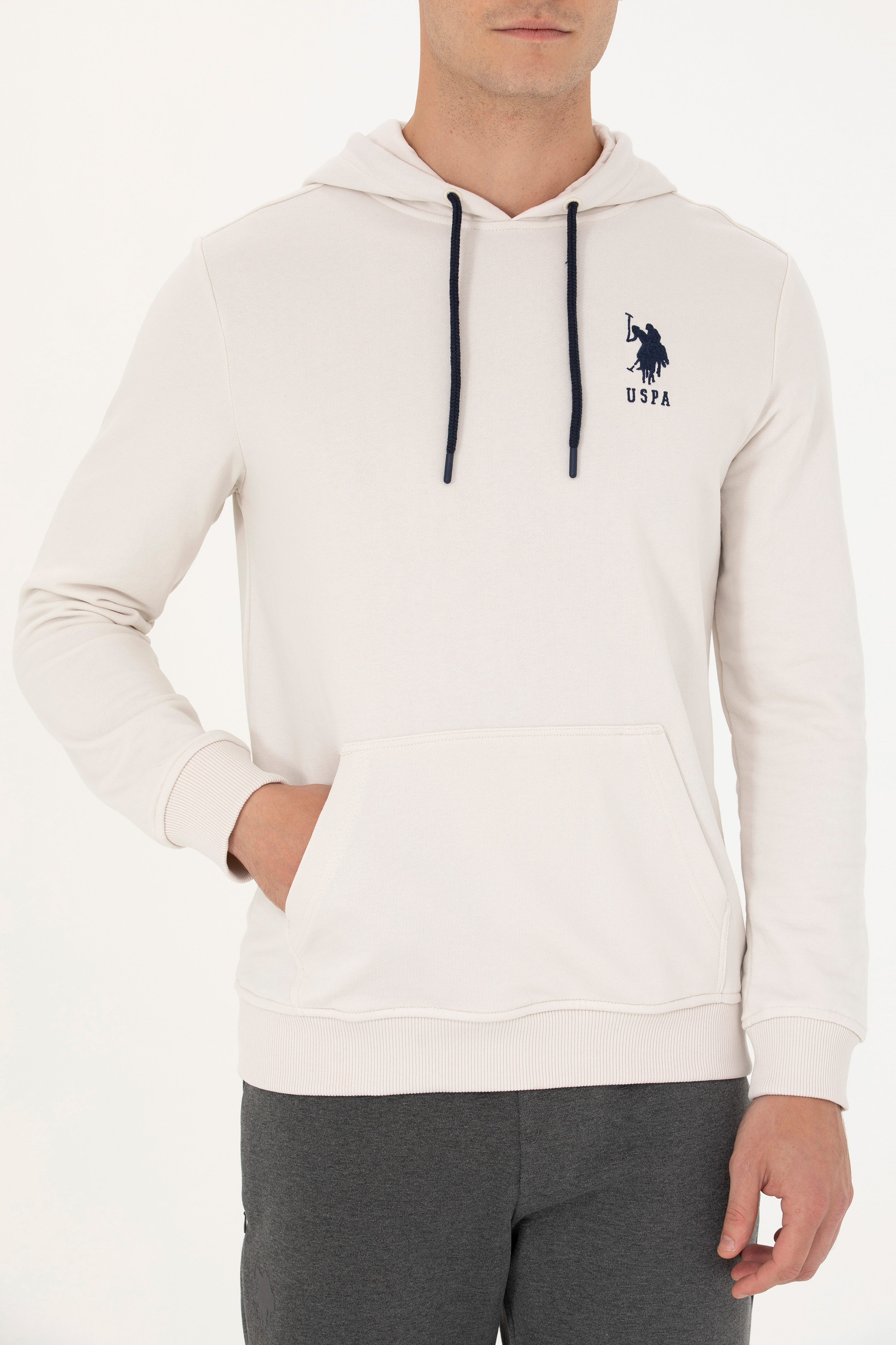 Erkek Taş Basic Sweatshirt - Image 6
