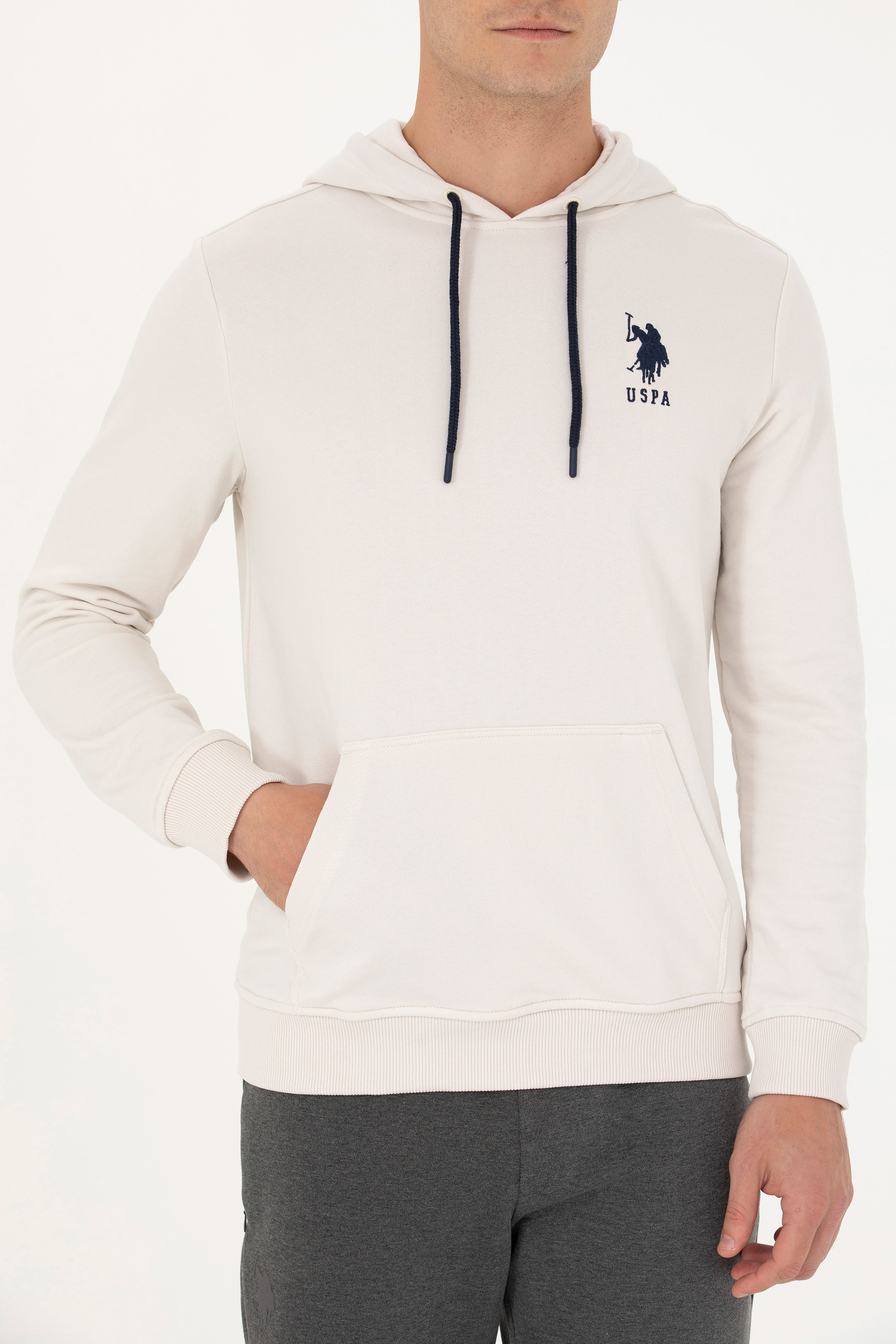 Erkek Taş Basic Sweatshirt
