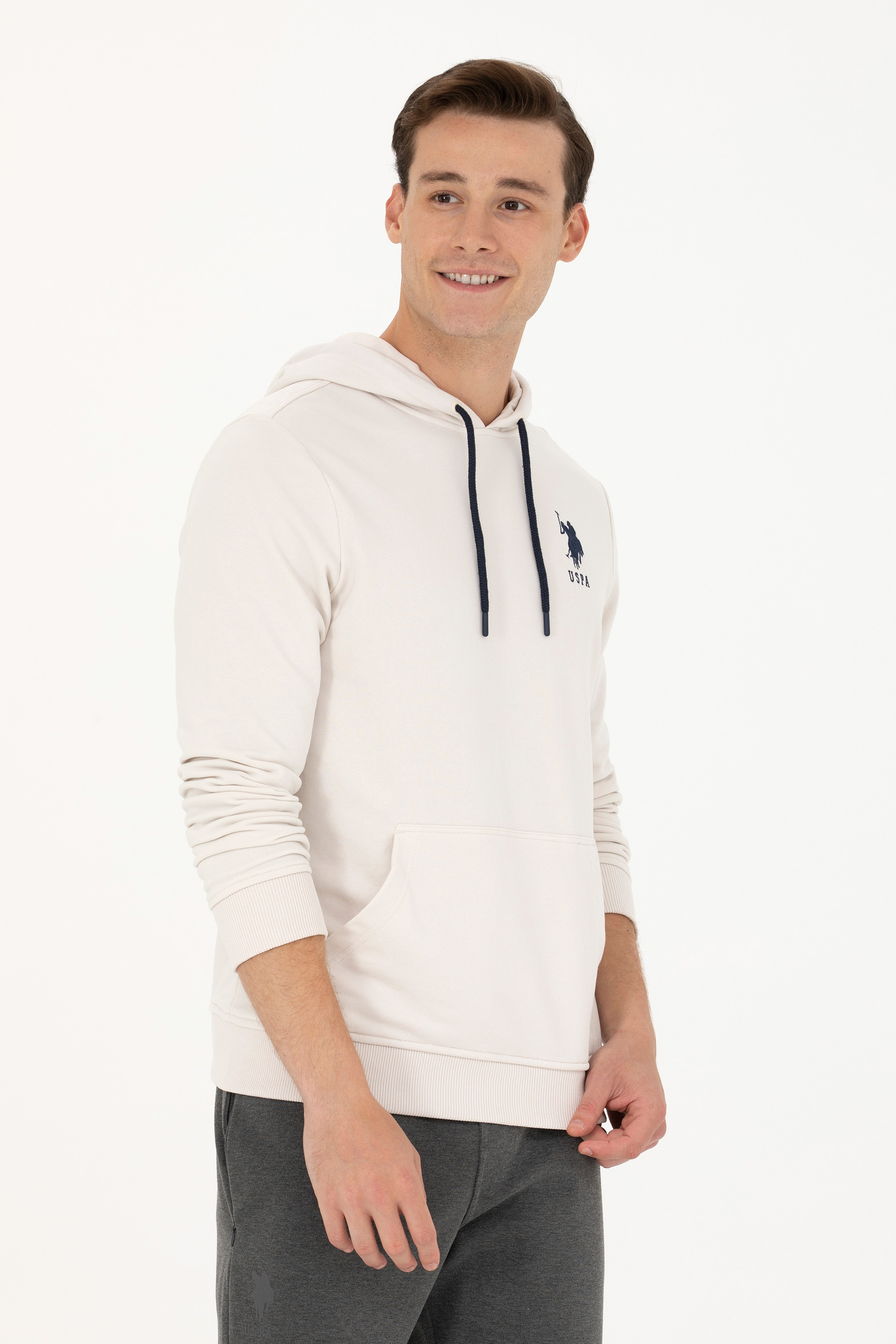 Erkek Taş Basic Sweatshirt