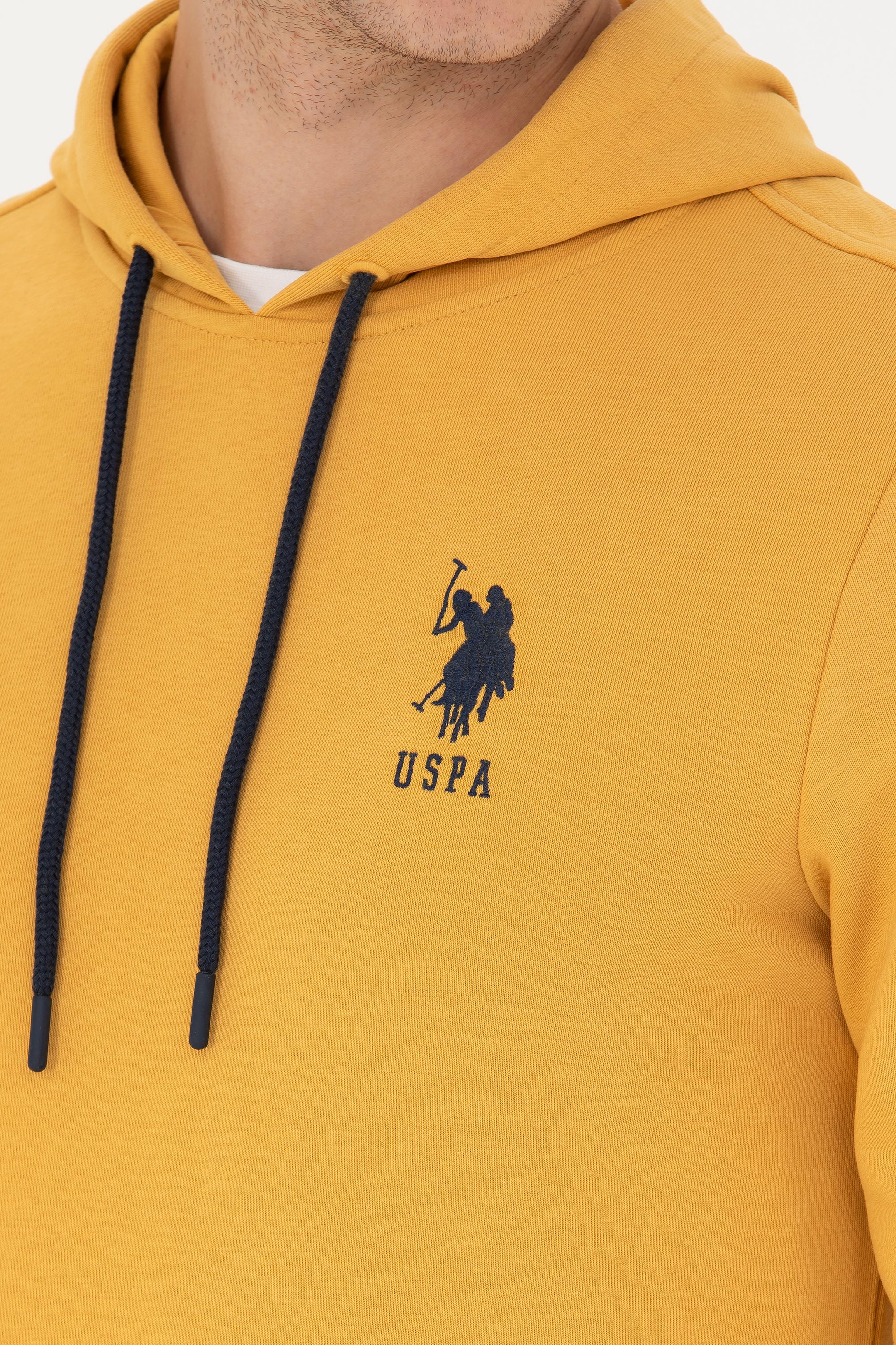 Erkek Hardal Basic Sweatshirt - Image 7
