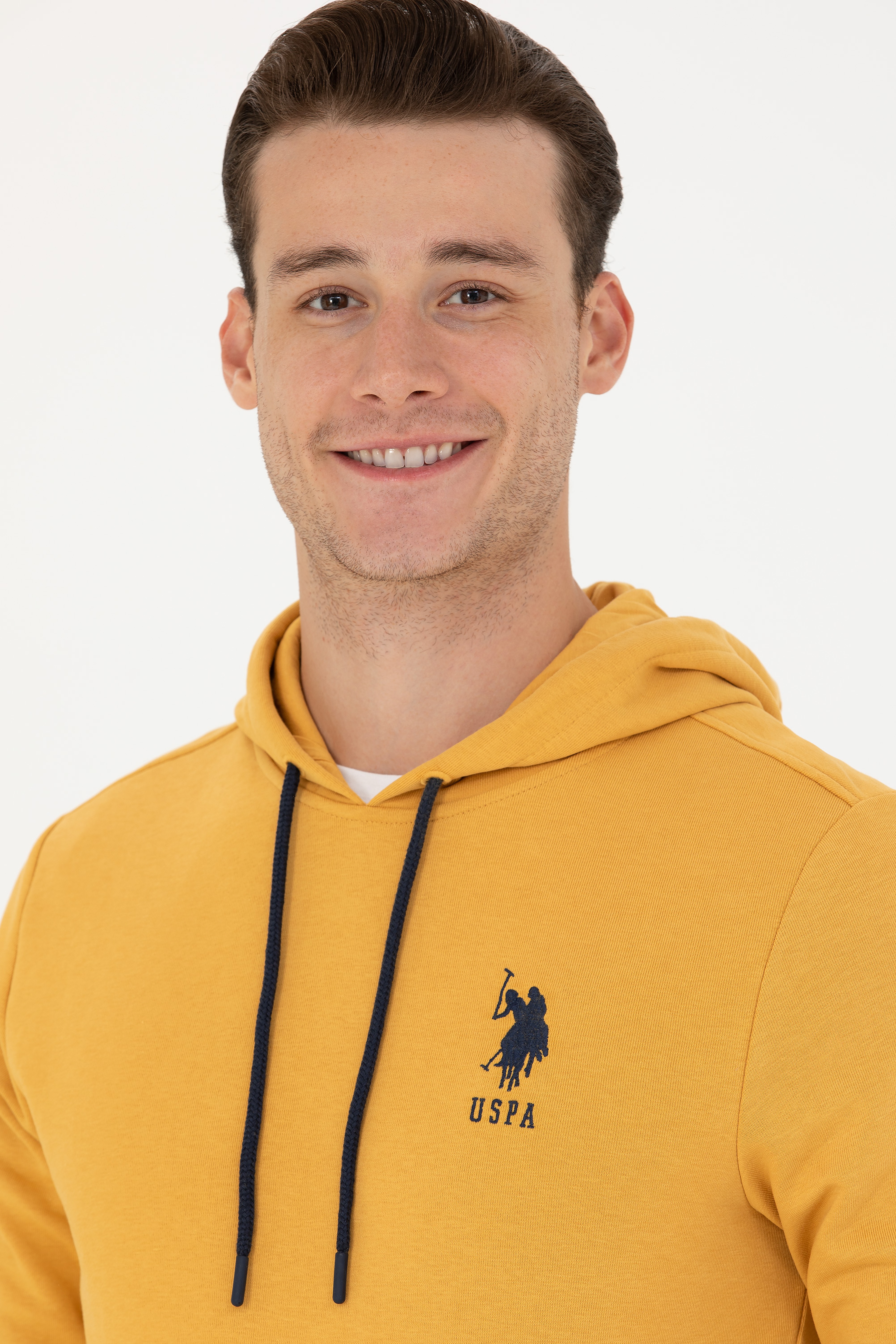 Erkek Hardal Basic Sweatshirt - Image 2