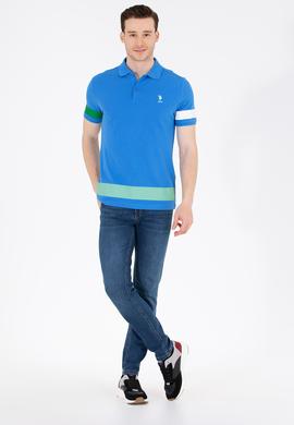 Erkek Saks Polo Yaka Tişört - 50264983019
