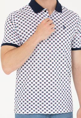 Erkek Beyaz Polo Yaka Tişört - 50276787036