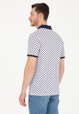 Erkek Beyaz Polo Yaka Tişört - 50276787036