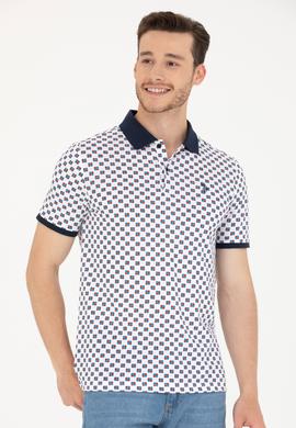 Erkek Beyaz Polo Yaka Tişört - 50276787036