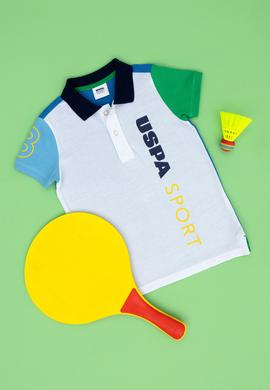 Erkek Çocuk Beyaz Polo Yaka Tişört - 50263462016