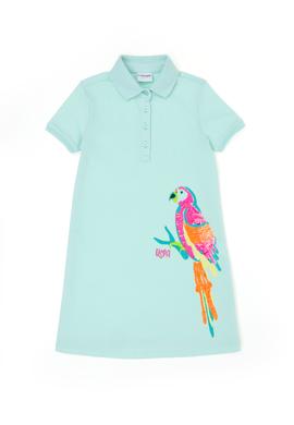 Kız Çocuk Su Yeşili Örme Elbise - 50263463034