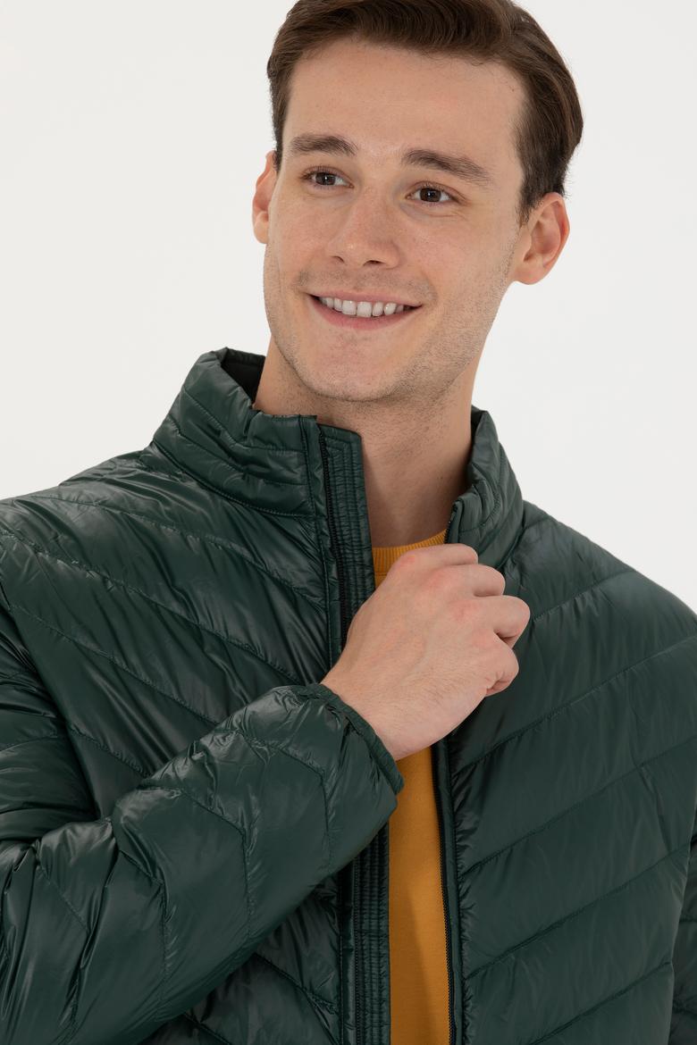 Erkek Yeşil Mont - 50269096029