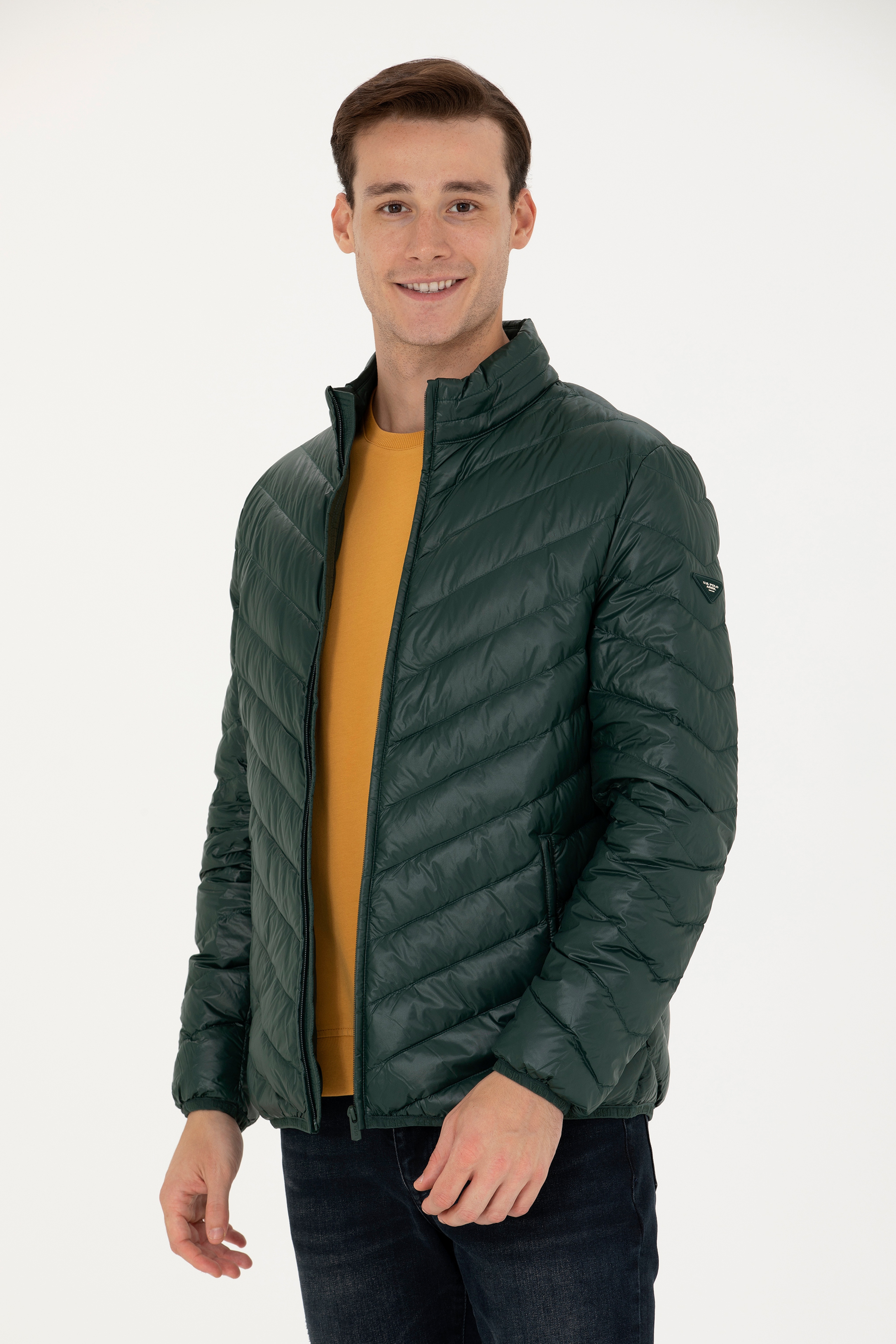 Erkek Yeşil Mont - Image 3