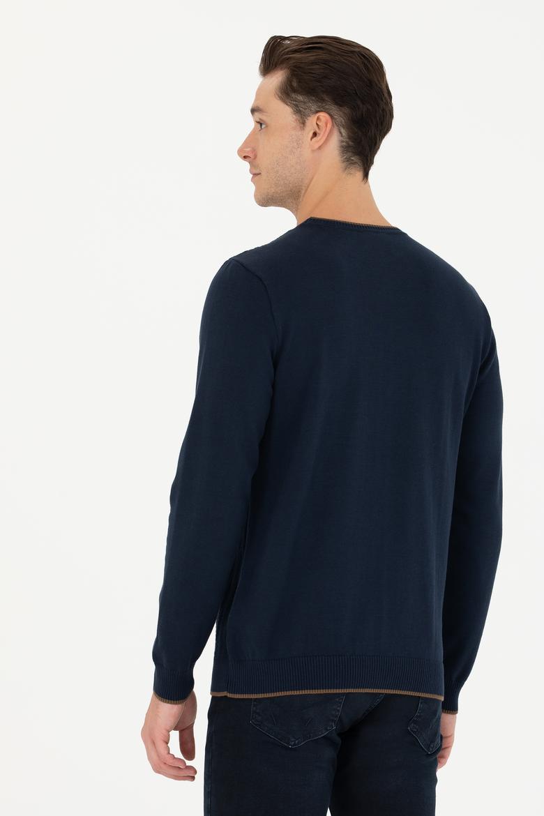 Erkek Lacivert Kazak - 50256660006