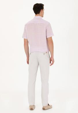 Erkek Açık Gri Kanvas / Chino Pantolon - 50266054059