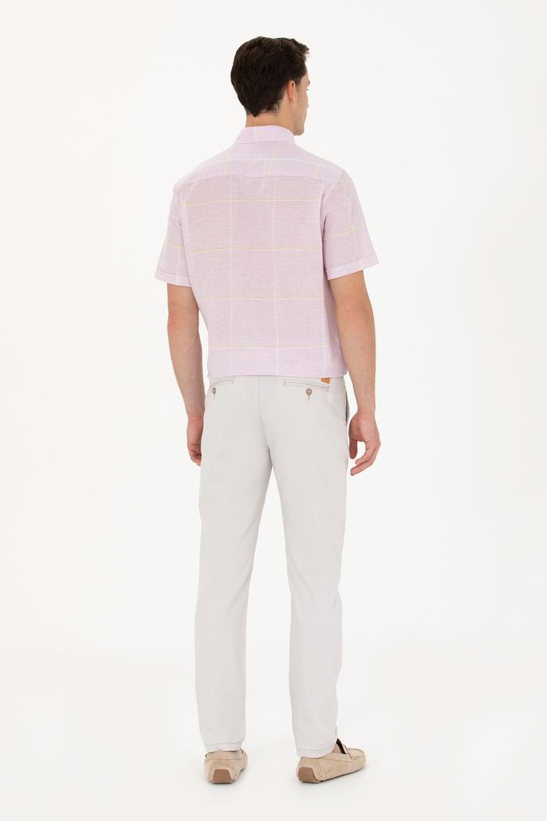 Erkek Açık Gri Kanvas / Chino Pantolon - 50266054059