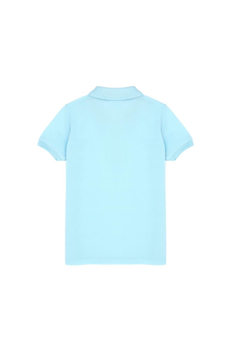 Erkek Çocuk Açık Mavi Basic Polo Yaka Tişört - 50262958166