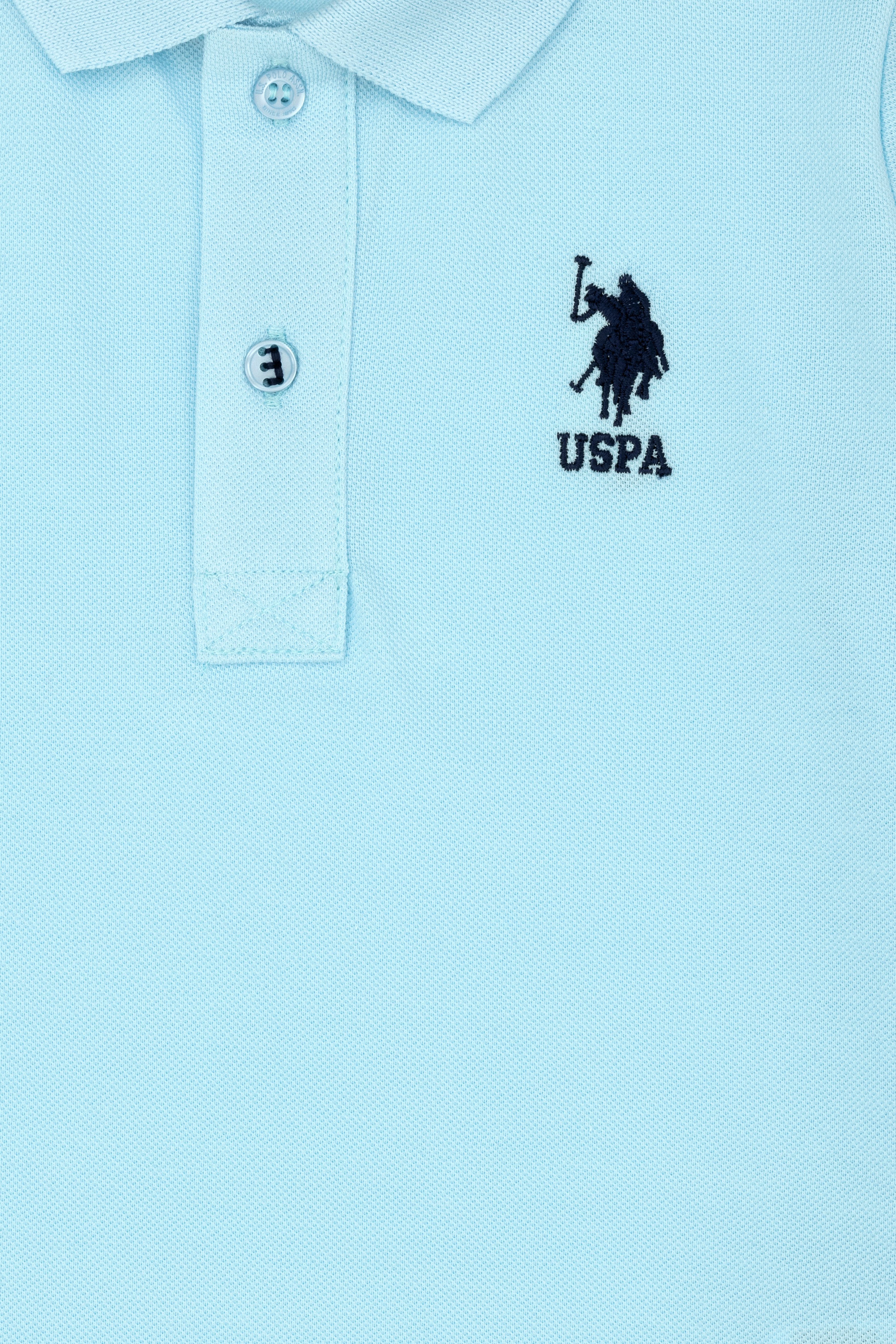 Erkek Çocuk Açık Mavi Basic Polo Yaka Tişört - Image 4