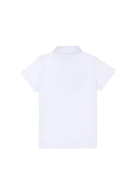 Kız Çocuk Beyaz Polo Yaka Tişört - 50263649035