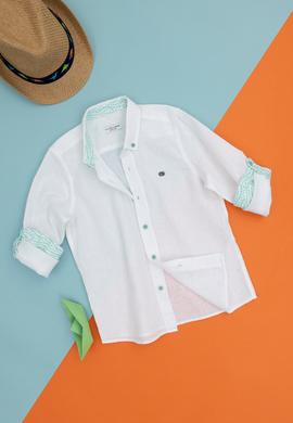 Erkek Çocuk Mint Uzun Kollu Gömlek - 50264304011