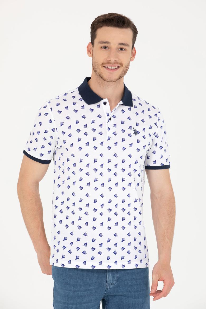 Erkek Beyaz Polo Yaka Tişört