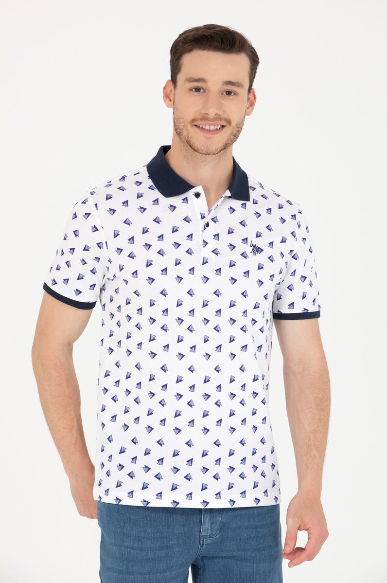 Erkek Beyaz Polo Yaka Tişört