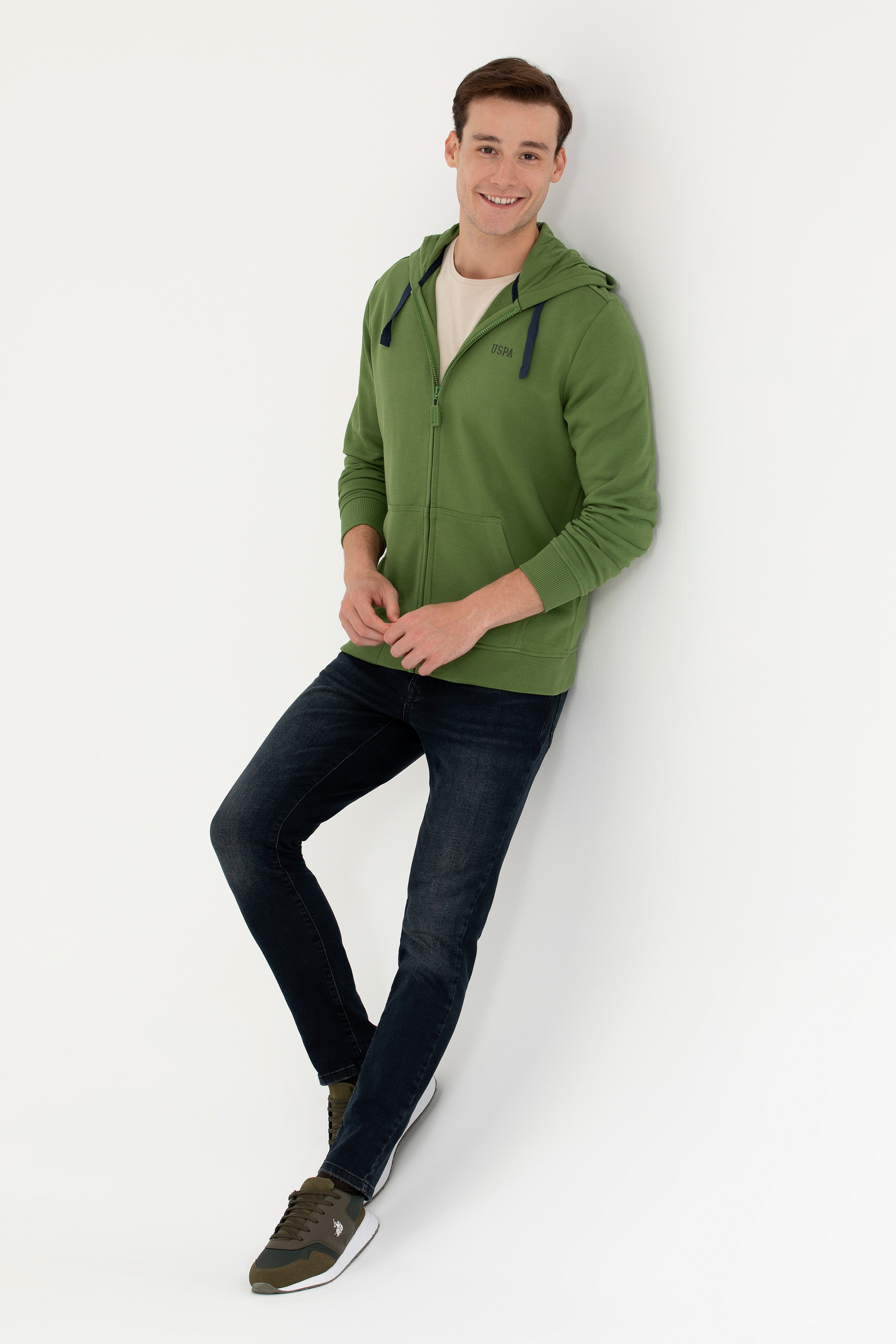 Erkek Yeşil Sweatshirt - Image 4