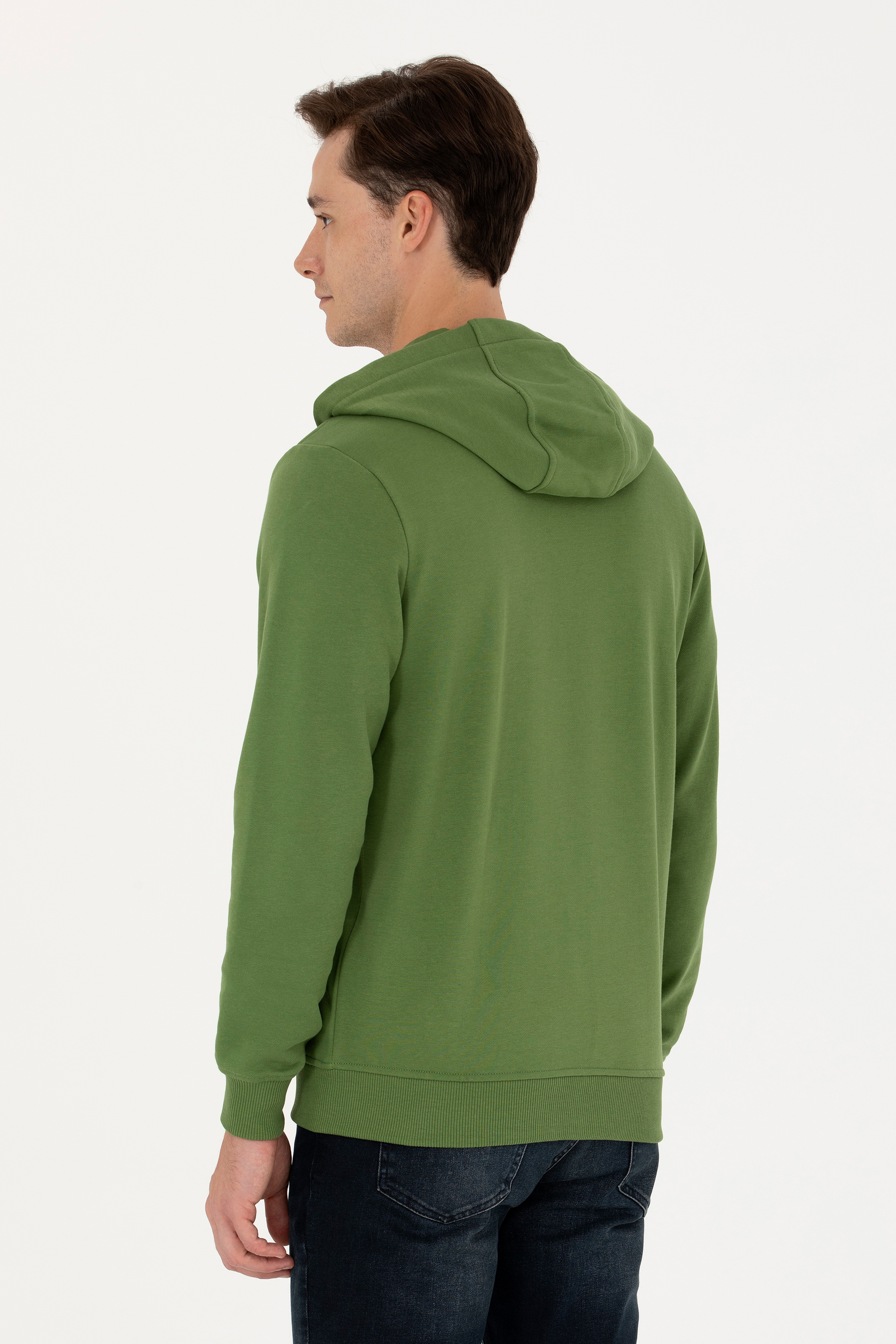 Erkek Yeşil Sweatshirt - Image 5