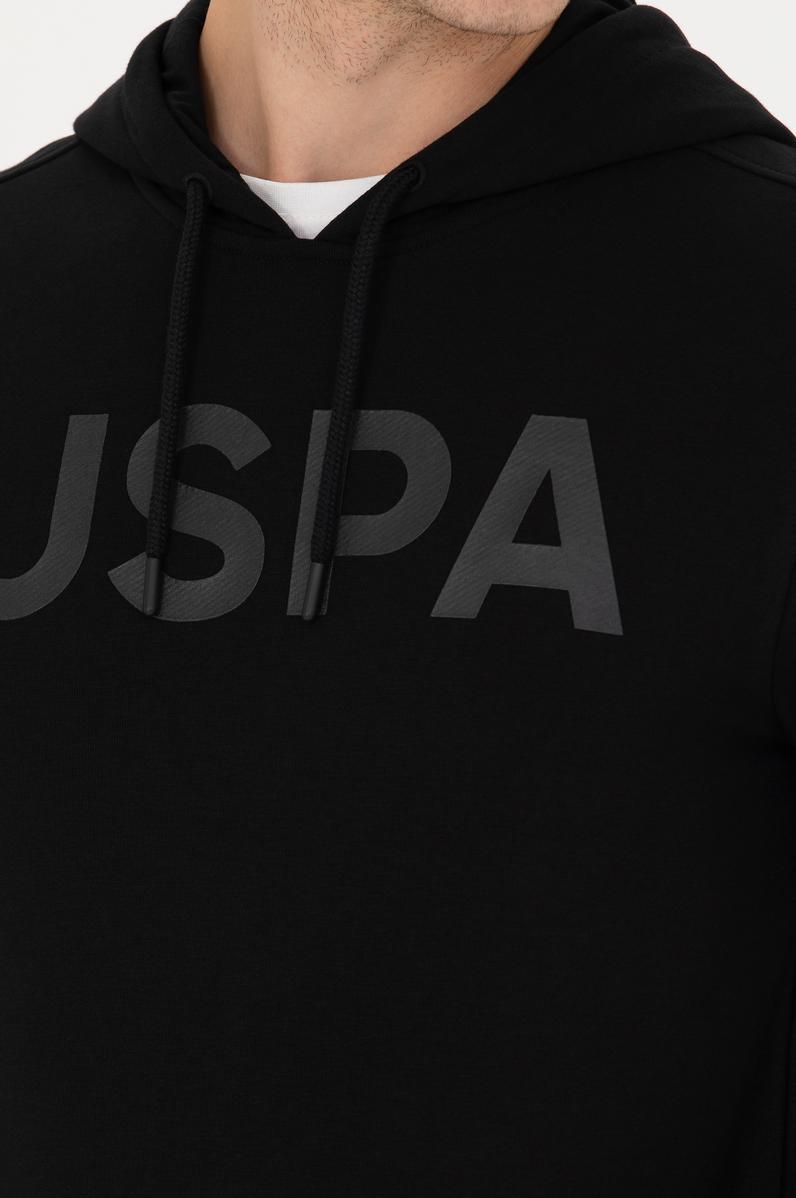 Erkek Siyah Basic Sweatshirt