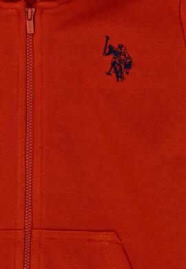 Erkek Çocuk Kiremit Basic Kapüşonlu Sweatshirt - 50273746066