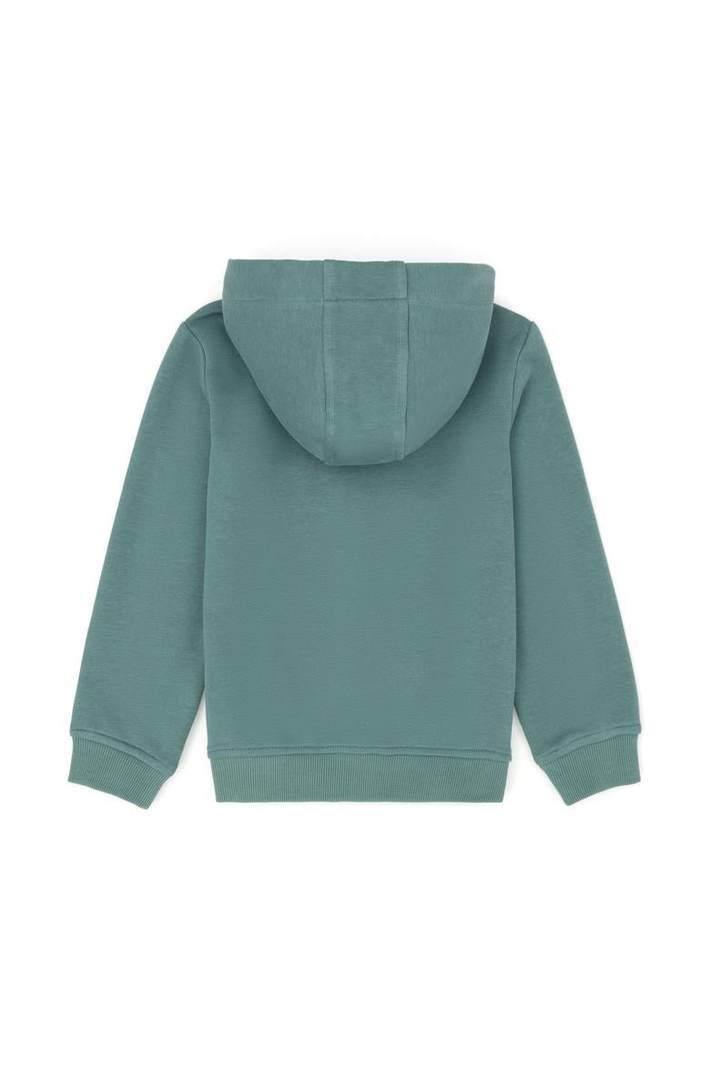 Erkek Çocuk Mint Basic Kapüşonlu Sweatshirt - 50273746121