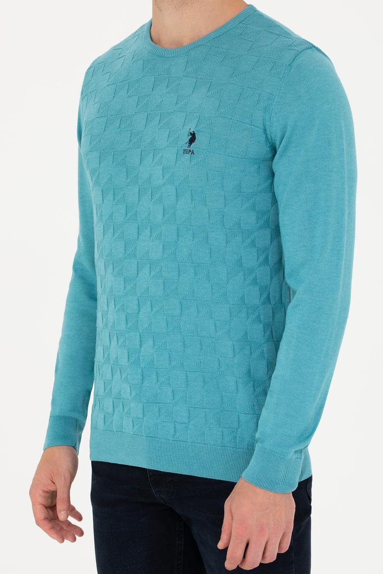 Erkek Petrol Bisiklet Yaka Kazak - 50269001093