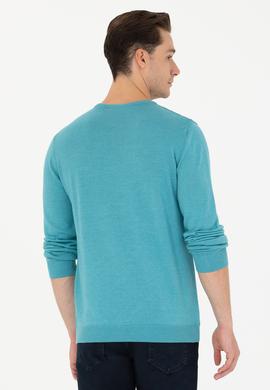 Erkek Petrol Bisiklet Yaka Kazak - 50269001093